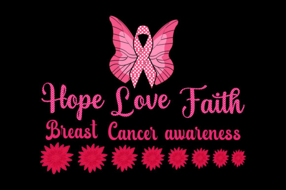 Breast Cancer .Hope Love Faith Embroidery Design Review