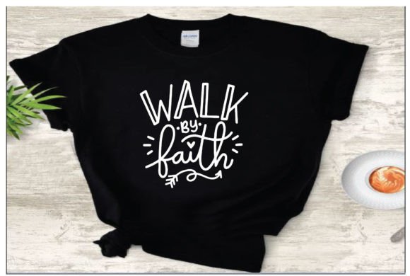 Walk by Faith Typography T Shirt Review for Embroidery Projects