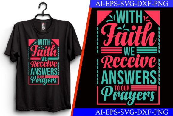 With Faith We Receive Answers – A Typography Embroidery Design Review